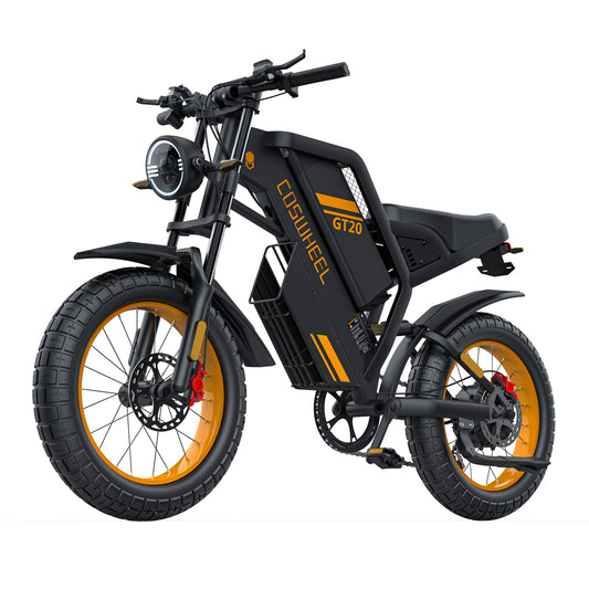 Electric Motorcycle, 20"x4" All-Terrain Fat Tires, Hydraulic Disc Brakes, 1500w  Brushless High-Speed Motor, Headlight