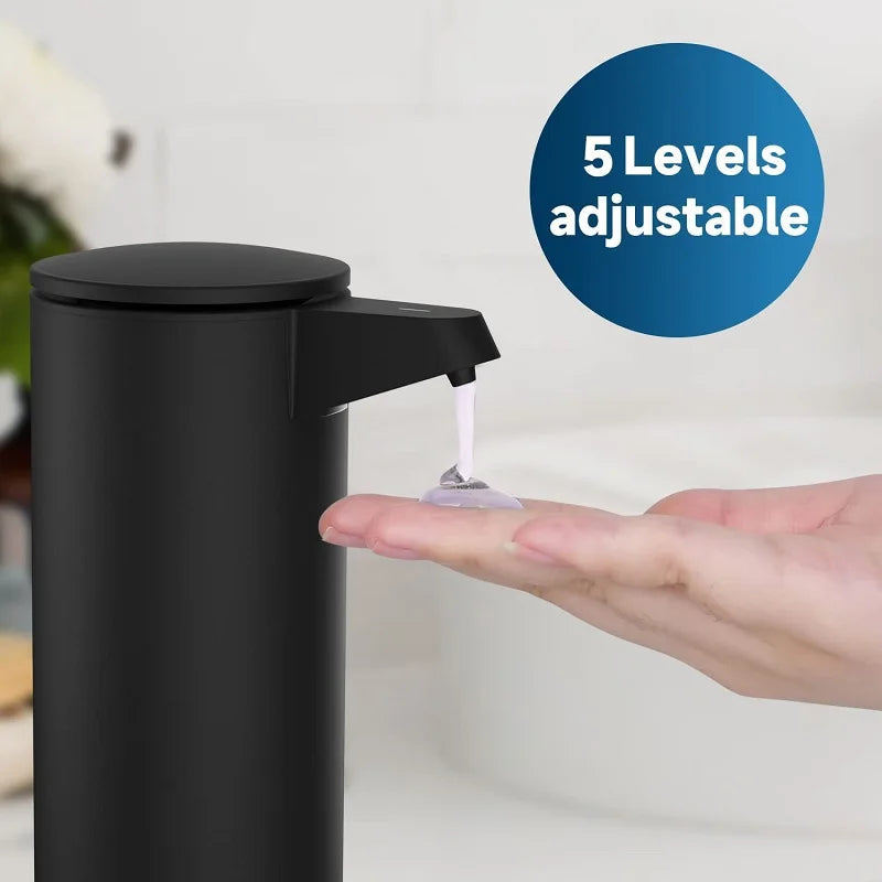 Stainless Steel Automatic Soap Dispenser with Built-In Lithium Battery & Type-C Charging Port for Kitchen Detergent & Bathroom Hand Soap