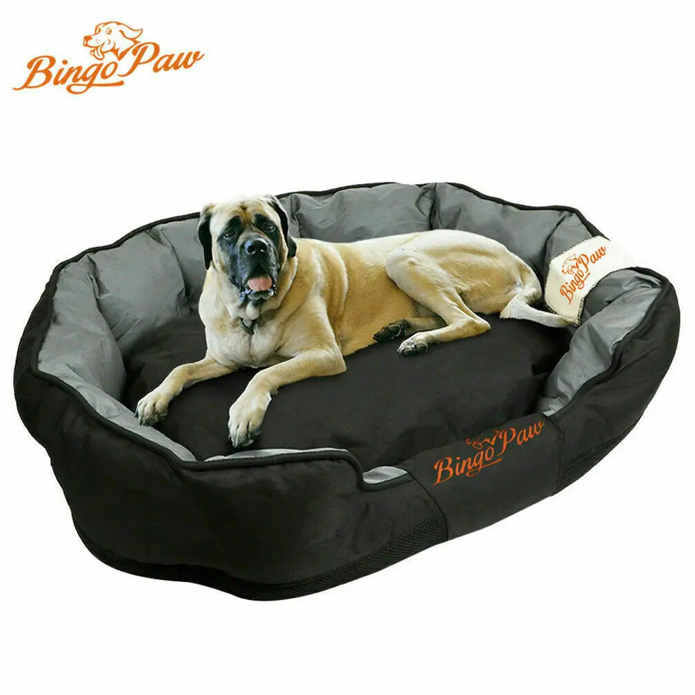 Waterproof Orthopedic Dog Sofa Bed with Basket Pillow, Washable, 3 Sizes for Larger Dogs