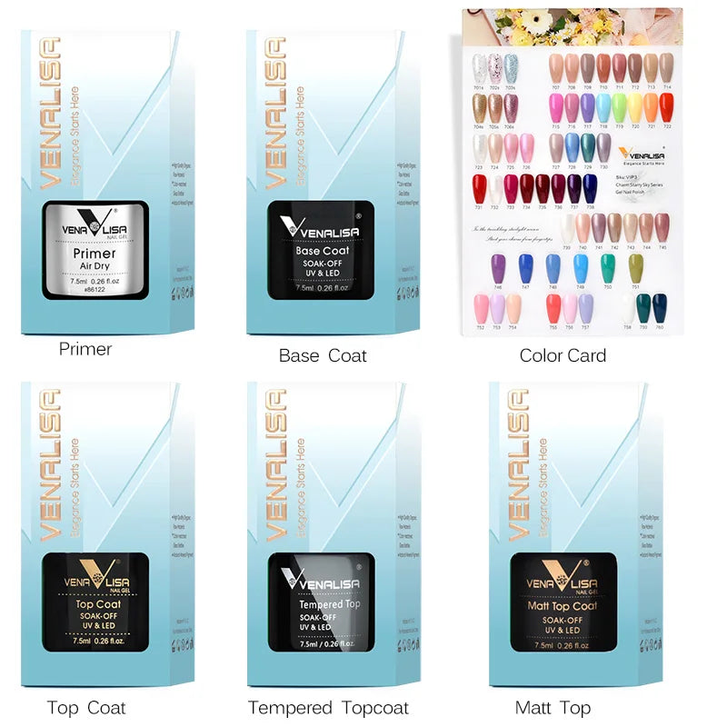 Nail Gel Polish Kits, Lacquer Luxury Color, VIP Kits