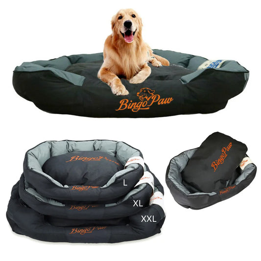 Waterproof Orthopedic Dog Sofa Bed with Basket Pillow, Washable, 3 Sizes for Larger Dogs