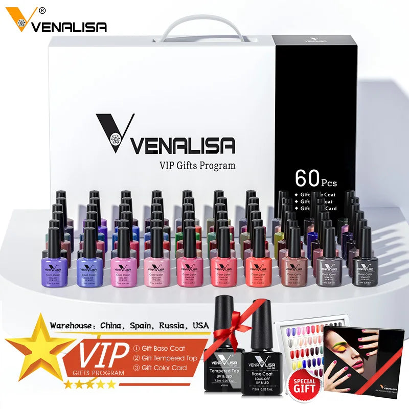 Nail Gel Polish Kits, Lacquer Luxury Color, VIP Kits