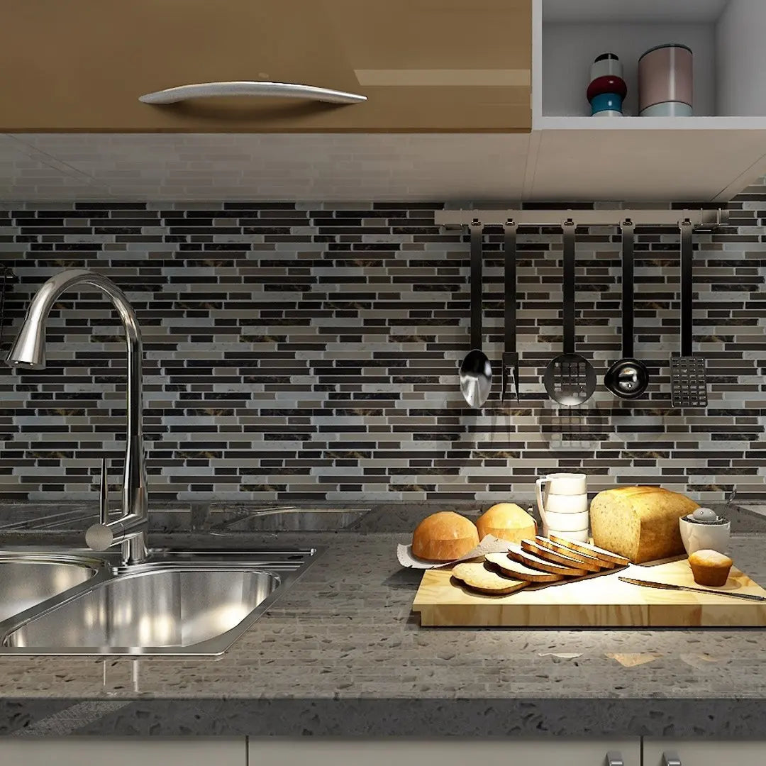 Peel & Stick 3D Wall Tiles, 11.8"x11.8", 1, 6 & 10pcs, for Bathroom & Kitchen Backsplashes