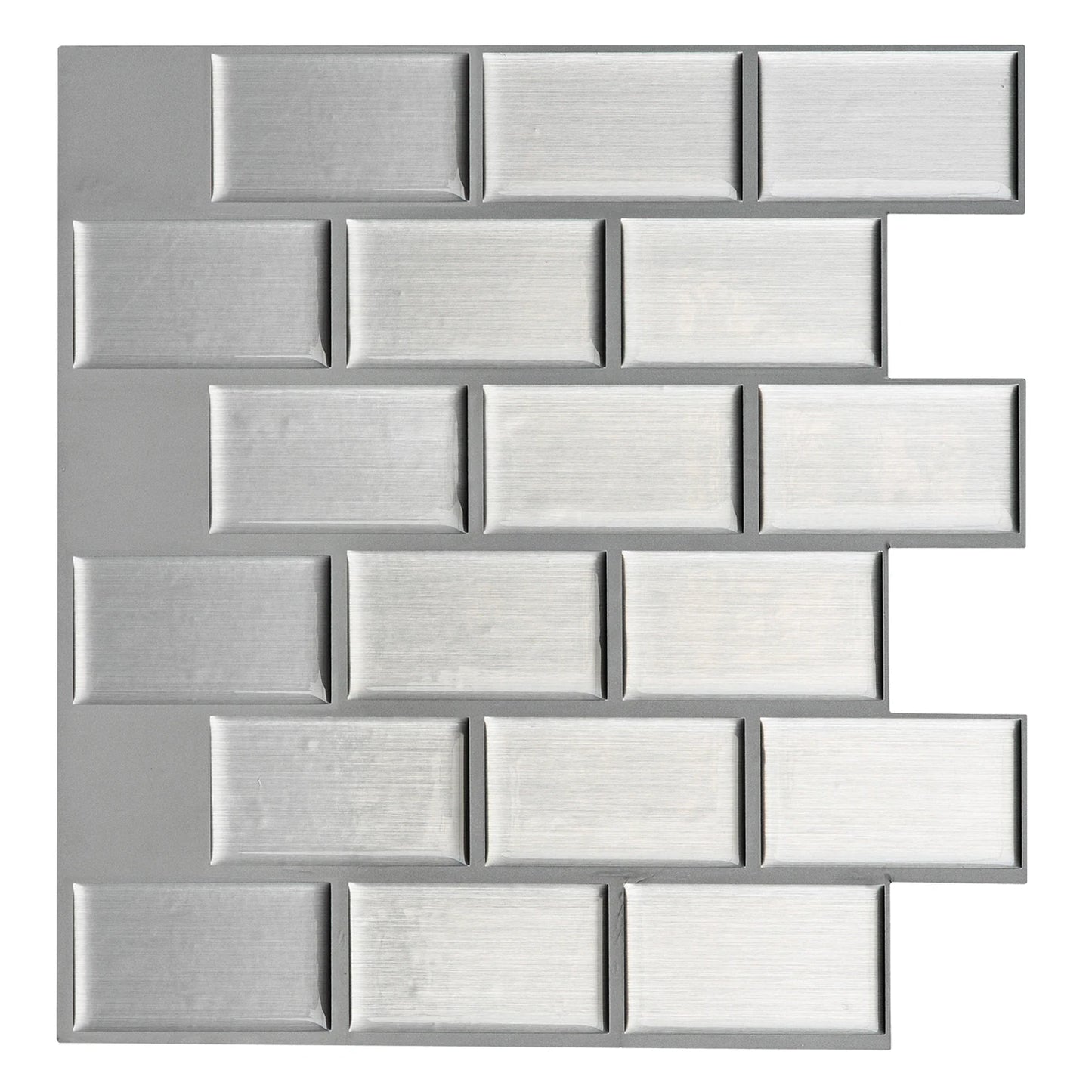 Peel & Stick 3D Wall Tiles, 11.8"x11.8", 6 & 10pcs, for Bathroom & Kitchen Backsplashes