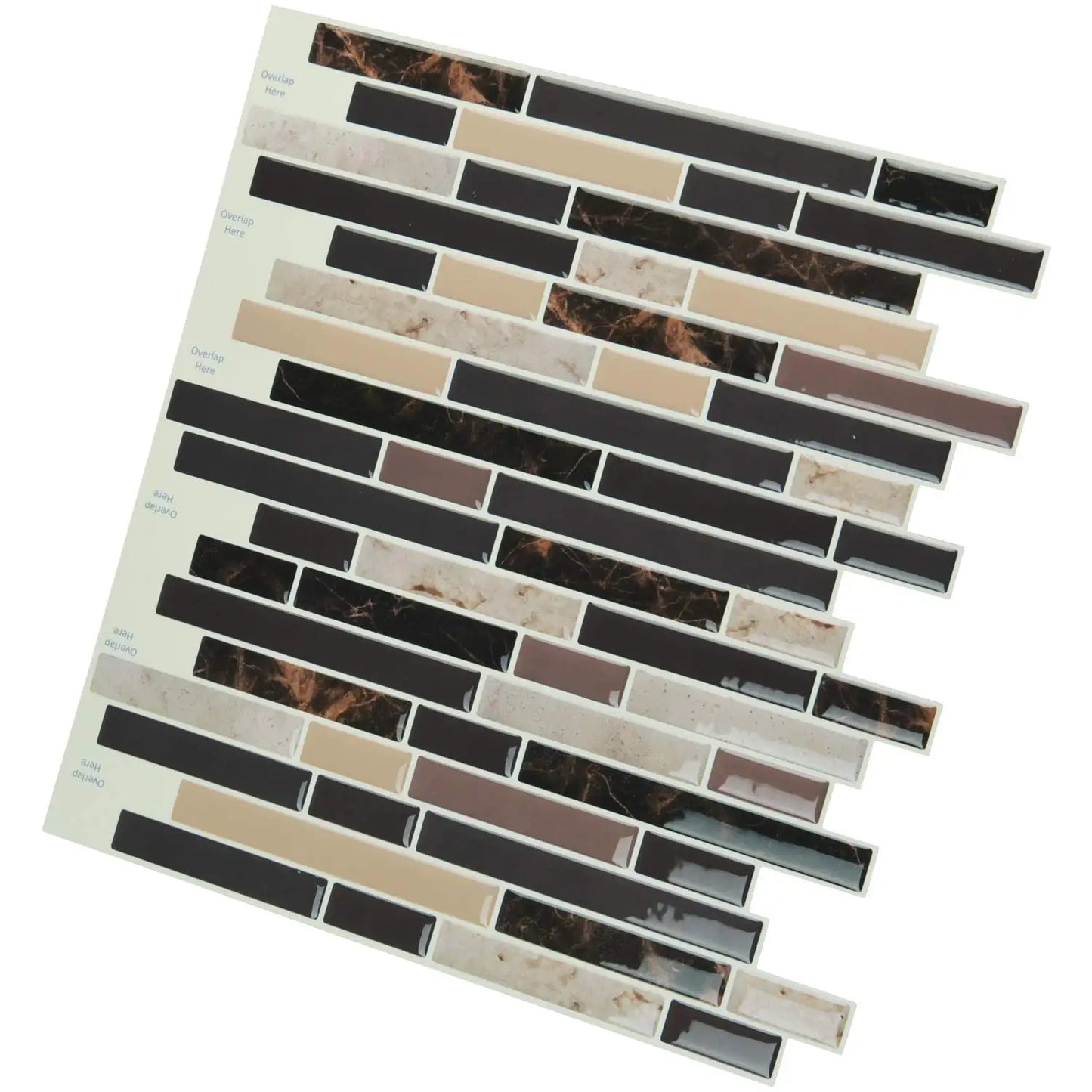 Peel & Stick 3D Wall Tiles, 11.8"x11.8", 1, 6 & 10pcs, for Bathroom & Kitchen Backsplashes