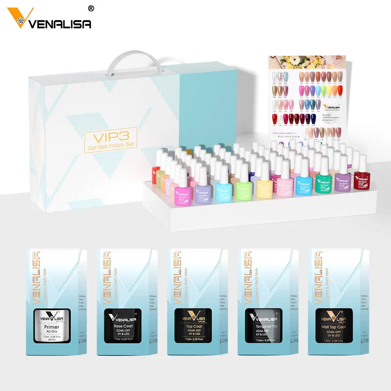 Nail Gel Polish Kits, Lacquer Luxury Color, VIP Kits