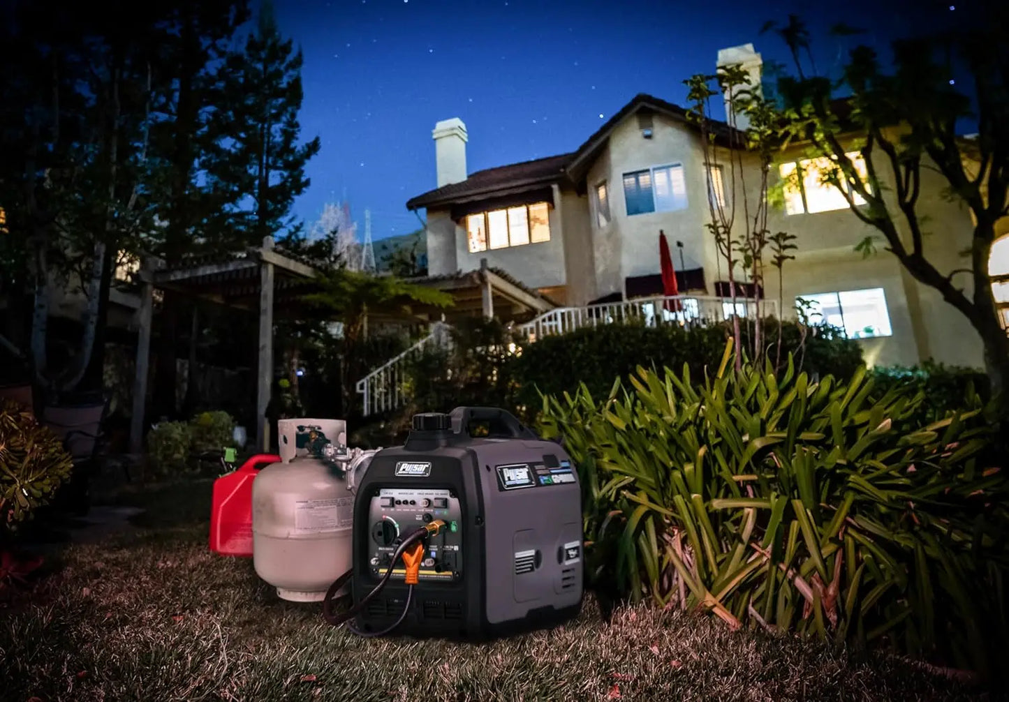 Portable 4000W Generator, Super Quiet, Runs on Gas or Propane