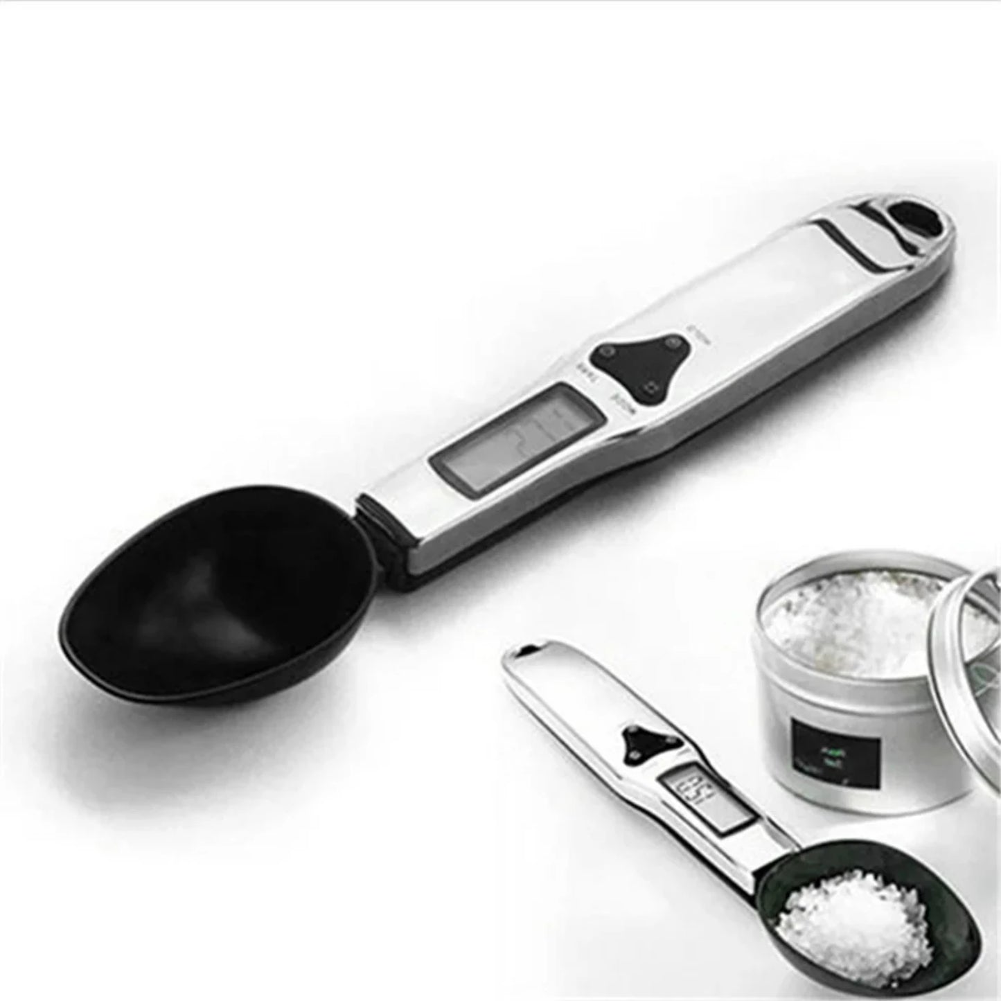 Portable LCD Digital Kitchen Scale Measuring Spoon with 500 Gram Capacity, 0.1 Gram Resolution & 4 Weighing Modes