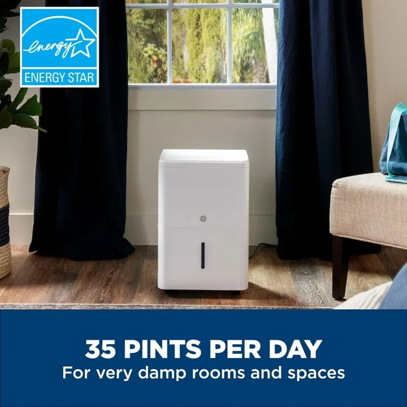 Portable Dehumidifier Energy Star 35 Pint, Covers up to 3000 Sq Ft