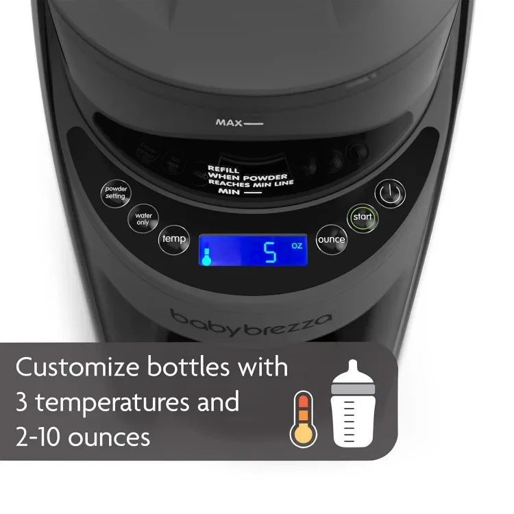 Advanced Formula Dispenser Machine with Removable Dishwasher Safe Water Tank & 3 Temp Settings, Automatically Mixes a Warm Formula Bottle