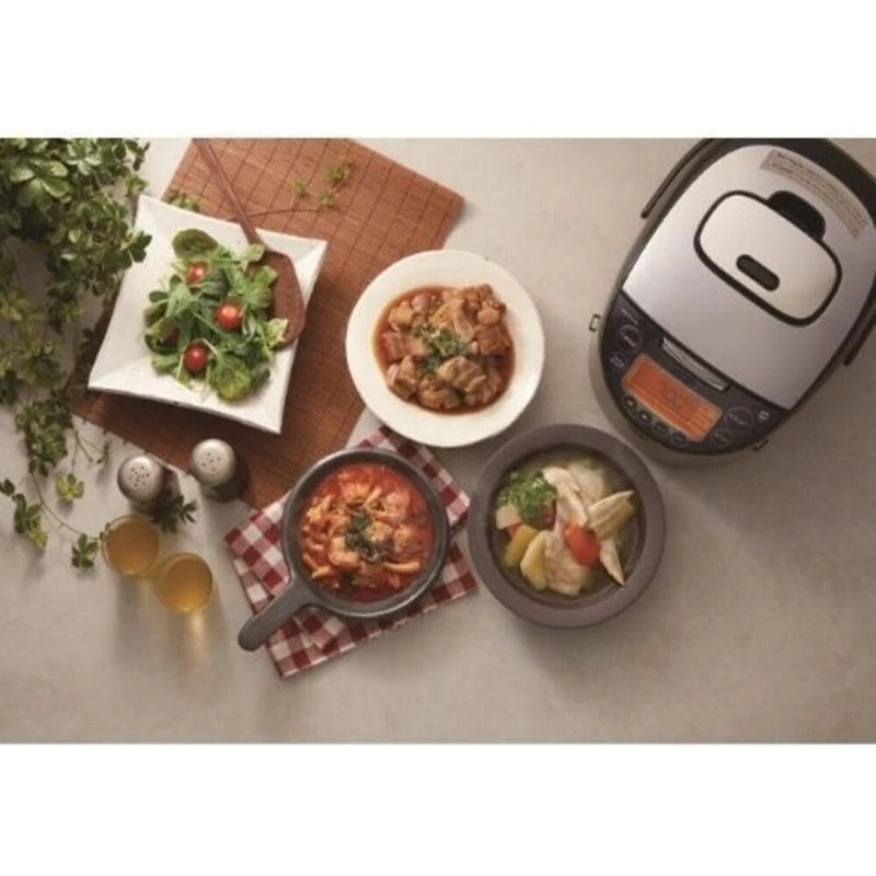 Electric Rice Cooker with 12 Cooking Settings, Multi Functional Induction Heating, 3-layer Metal Inner Pot with Ceramic Coating