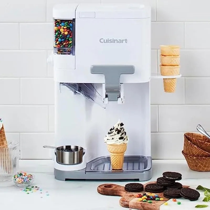 Soft Serve Ice Cream Machine 1.5qt, White