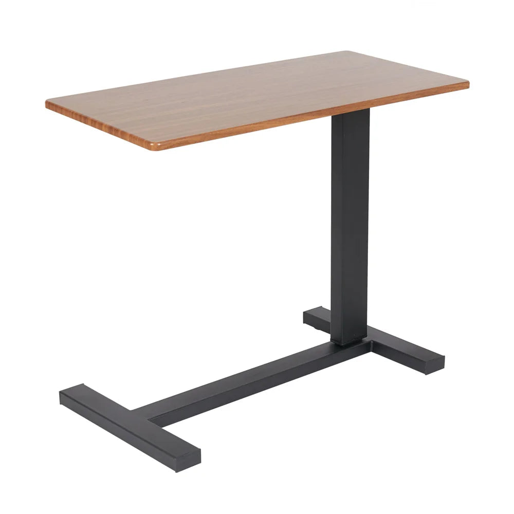 Rolling Over the Bed Laptop Desk, Height Adjustable C Shape Table, Hidden Wheel