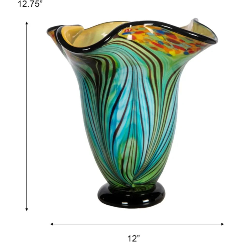 Kalmia Hand Blown Glass Vase