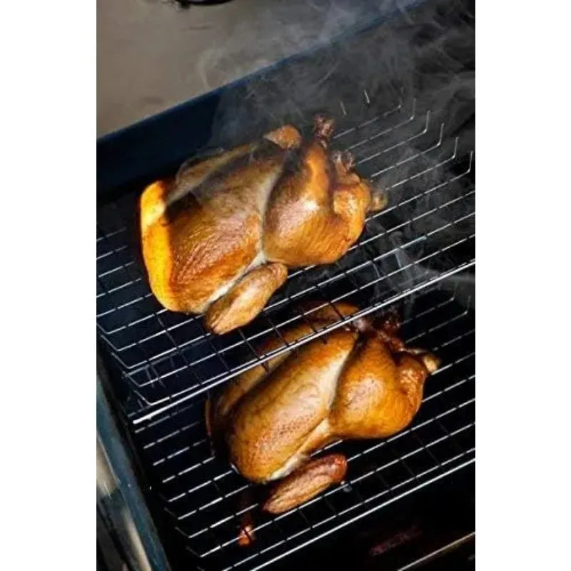 Natural Draft Vertical Electric Smoker 4 Rack, Smoke Diffuser System Keeps The Smoke Flowing