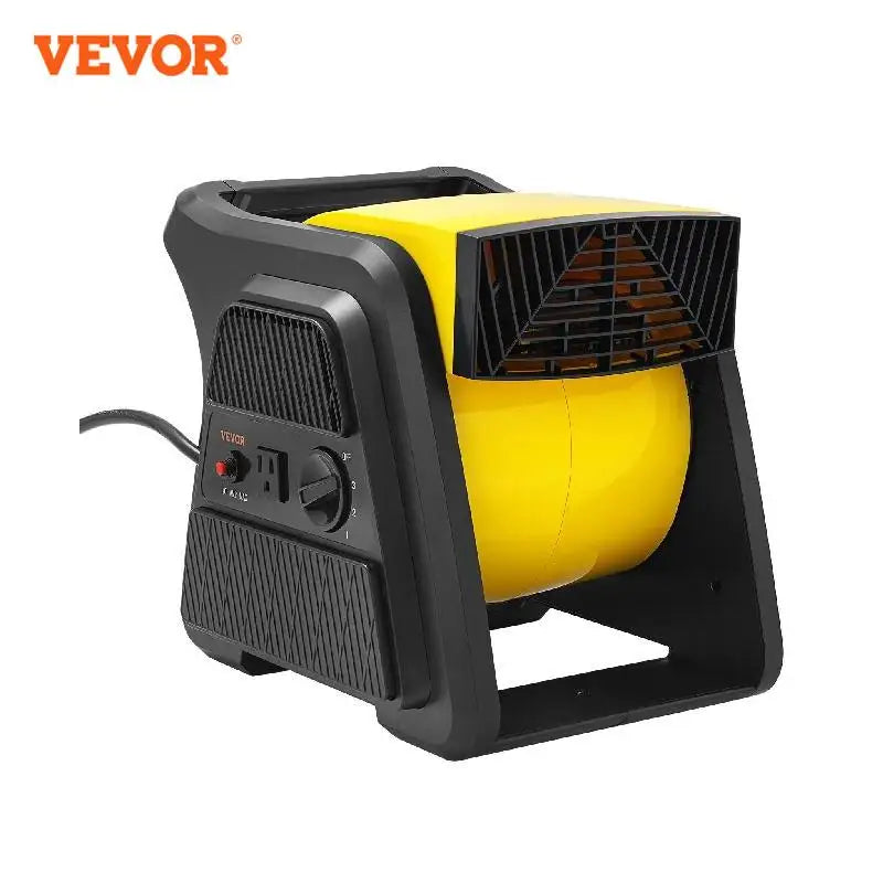 Pivoting High Velocity Floor Blower Fan with Accessory Outlet, Air Mover for Home Drying, Cooling & Ventilating, 3 Sizes