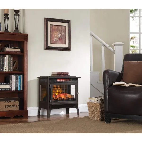 Duraflame Electric Infrared Quartz Fireplace Stove with 3D Flame Effect