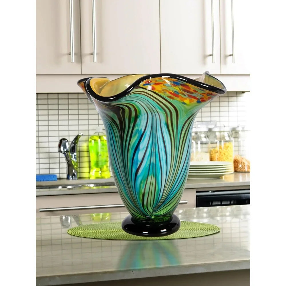 Kalmia Hand Blown Glass Vase