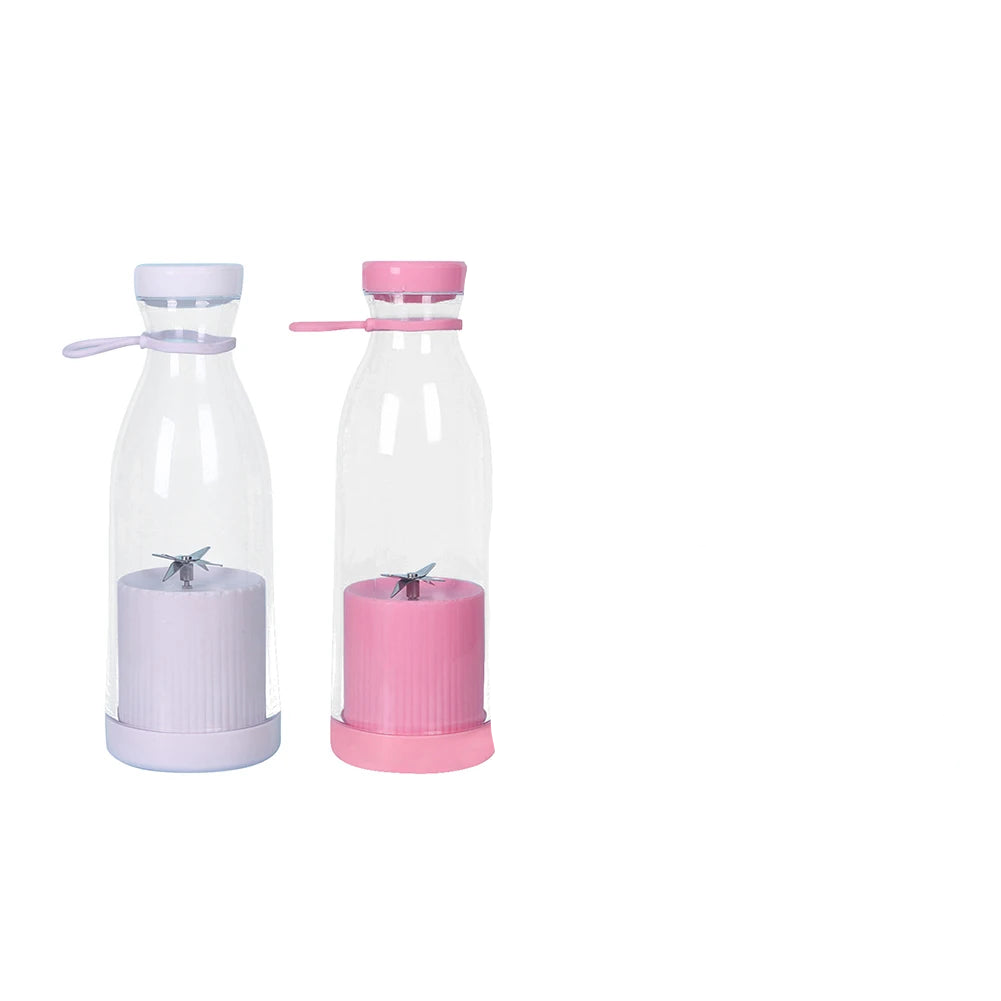 Mini Portable Juicer Cup 380ml/420ml, with 6 Blades, USB Rechargeable Battery, Food-Grade Non-Toxic Material