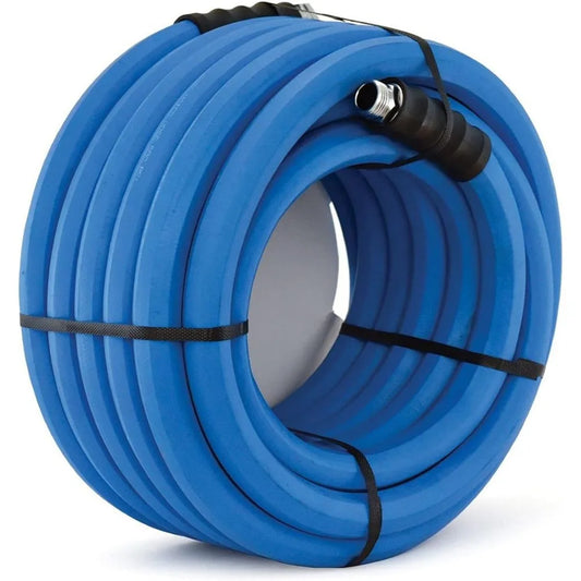 Ultra-Light Rubber Garden Hose 3/4" x 100', Flexibility Until -50°F, 500psi Working Pressure, 10-Year Replacement Warranty