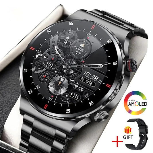 Smartwatch Men's Business, COB Capacitive Multi-Touch, Magnetic Charging