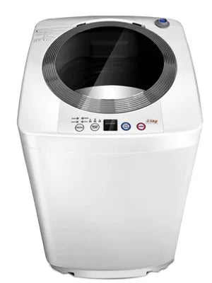 Compact Portable Washing Machine with Full Automatic Washer & Spinner Combo, Built-in Pump Drain, 8 lbs. Capacity & 6 Programs & 3 Water Levels