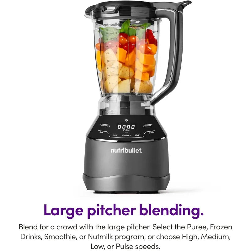 Triple Prep System 1500W, Blend Full-Size, Blend Single-Serve or Food Process, BPA-Free & Dishwasher-Safe