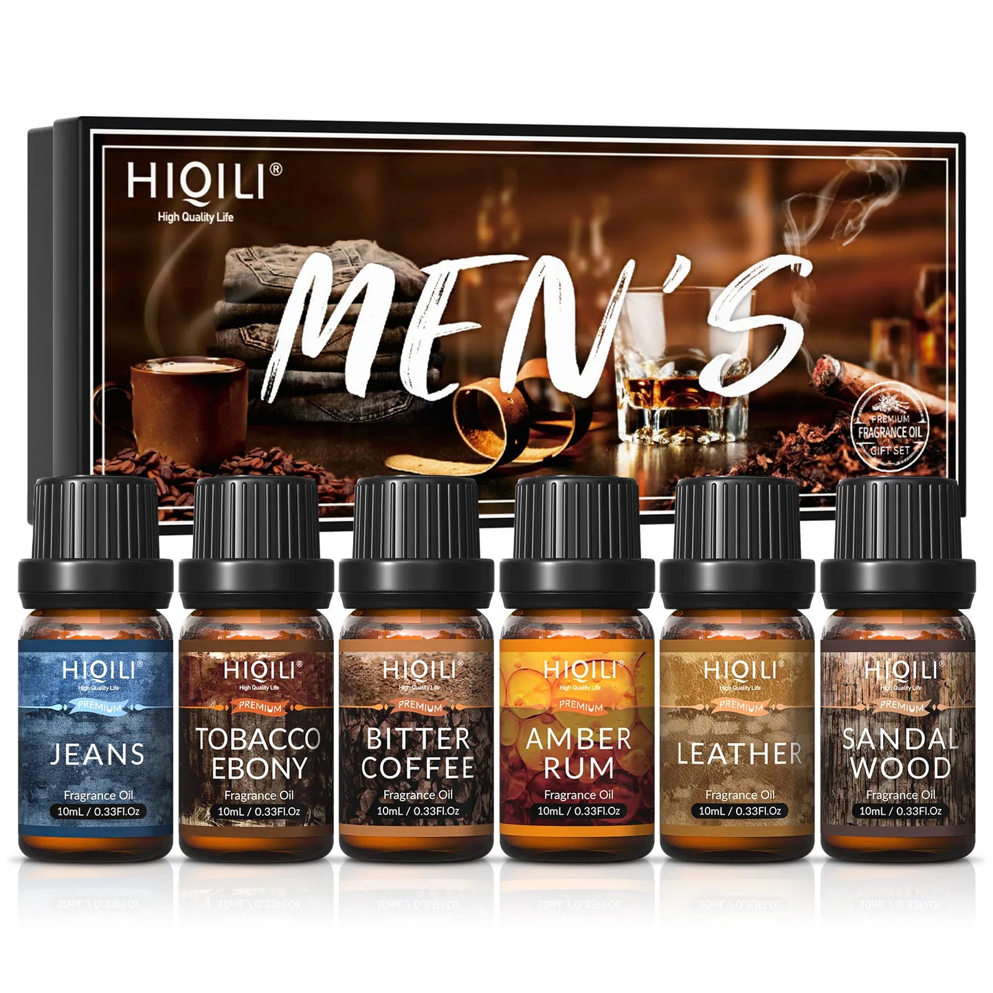 Men's Fragrance Oil Set, Cologne, Aromatherapy, Massage