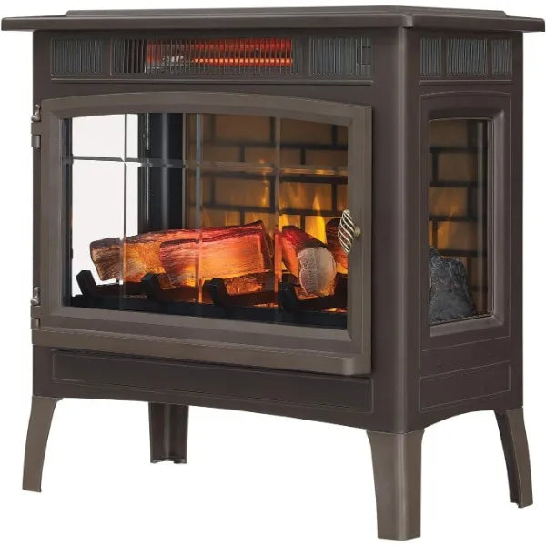 Duraflame Electric Infrared Quartz Fireplace Stove with 3D Flame Effect