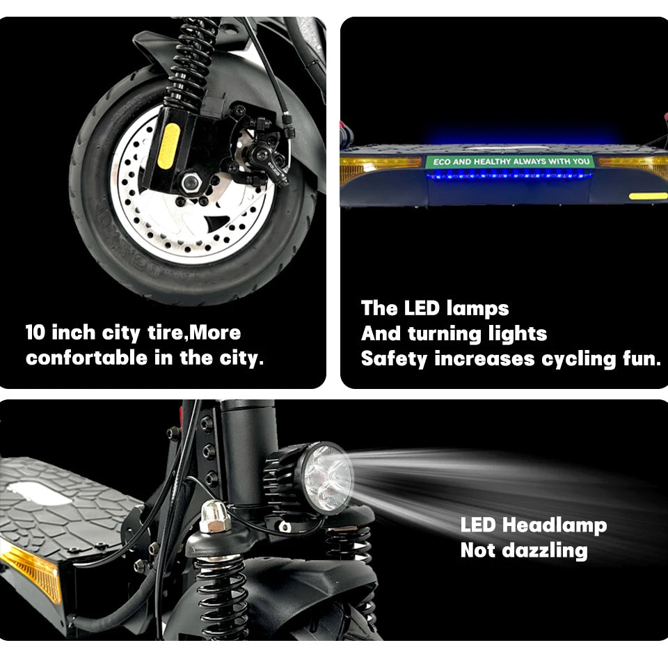 Electric Scooter 800w Brushless Motor, Foldable