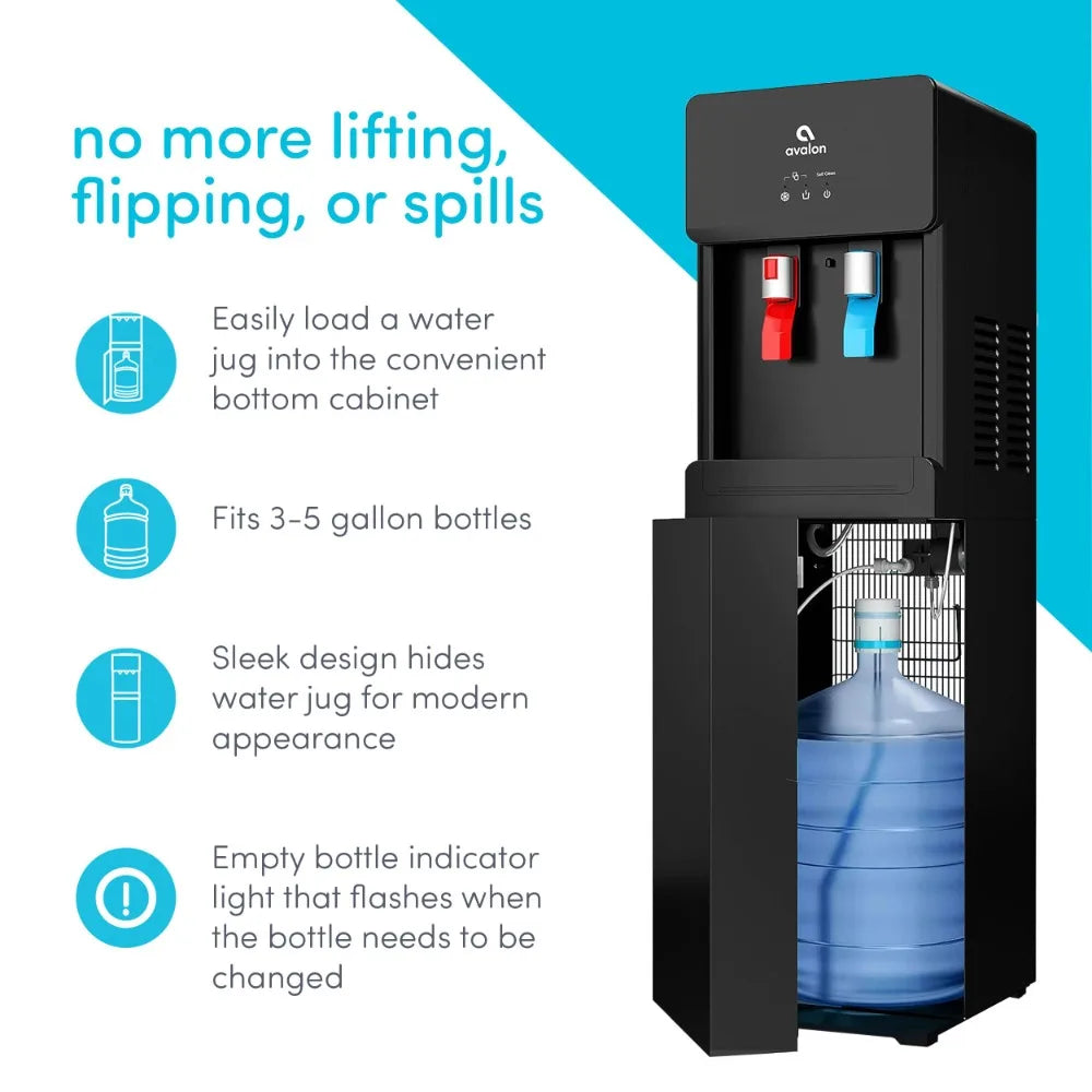 Touchless Bottom Loading Water Cooler Dispenser, Hot & Cold Water