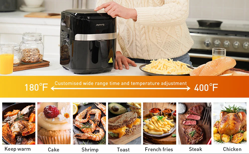 Multi Tasker Air Fryer 4.5L with Digital LED Touch Screen, 1400W, 8 Auto Programs