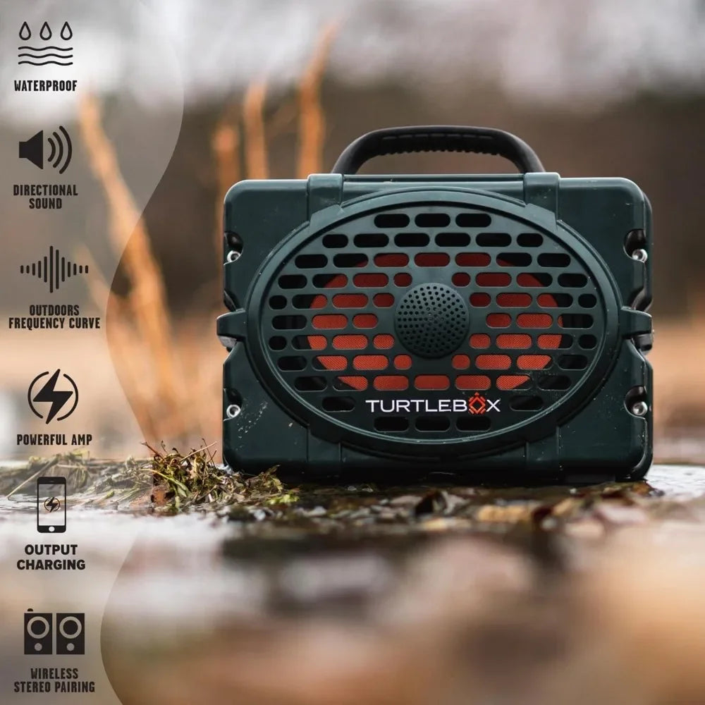 Portable Speaker for Indoors or Outdoors, Bluetooth 5.0, Rugged, IP67 Waterproof, Impact Resistant & Dustproof, Plays to 120db Distortion-Free