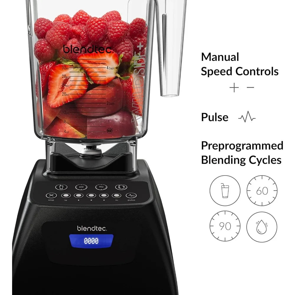 Classic 575 Blender with 90 oz. WildSide Jar & 75 oz. Four Side Jar, Commercial-Grade Power, 4 Pre-Programmed Cycles