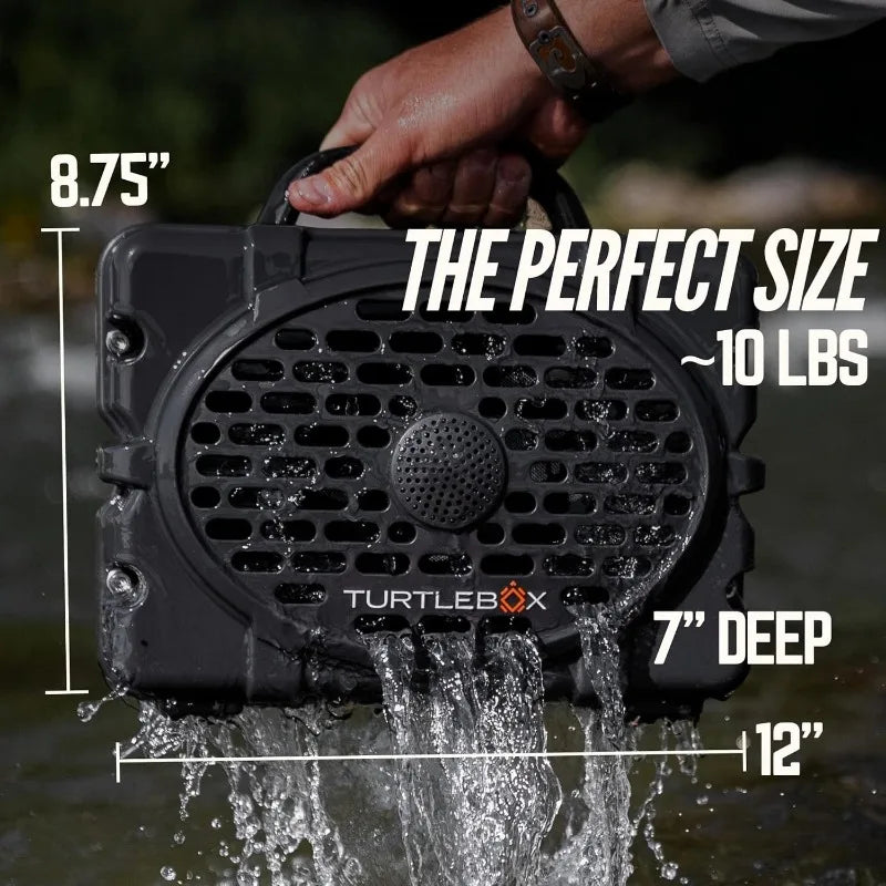 Portable Indoor/Outdoor Speaker, Bluetooth 5.0, Rugged, IP67 Waterproof, Impact Resistant & Dustproof, Plays to 120db Distortion-Free