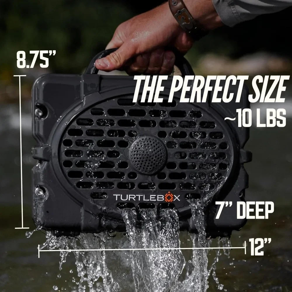 Portable Speaker for Indoors or Outdoors, Bluetooth 5.0, Rugged, IP67 Waterproof, Impact Resistant & Dustproof, Plays to 120db Distortion-Free