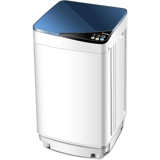 Portable Clothes Washing Machine, User-Friendly Control Panel with 6 Wash Programs & 3 Water Levels, 7.7 lbs. Load Capacity