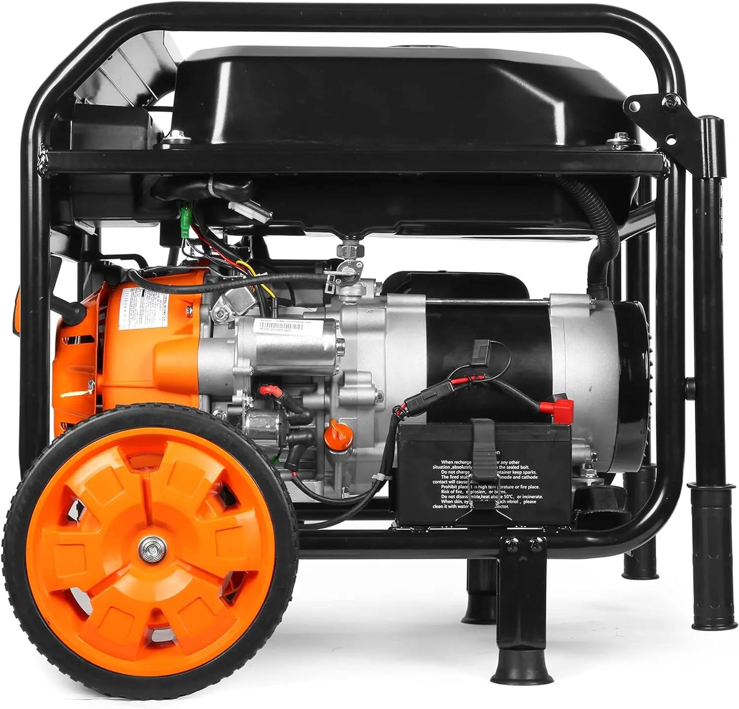 Portable Generator 5600W with Electric Start, 224cc, Transfer Switch & RV Ready with CO Shutdown Sensor